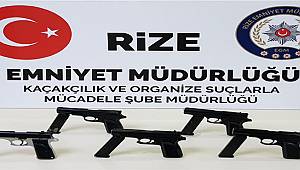 Rize'de Kaçak Silah Operasyonu