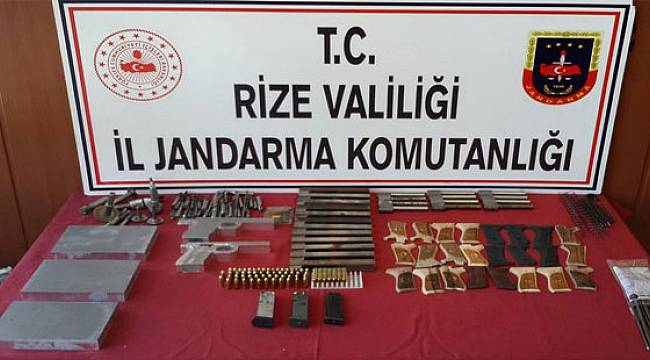 Rize'de Ruhsatsız Silah Atölyesine Operasyon: 3 Gözaltı