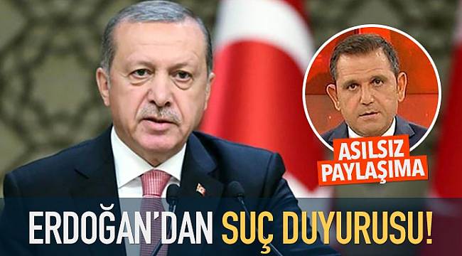 Cumhurbaşkanı Erdoğan'dan Fatih Portakal hakkında suç duyurusu