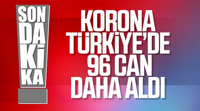 Türkiye'de koronadan 96 kişi daha hayatını kaybetti