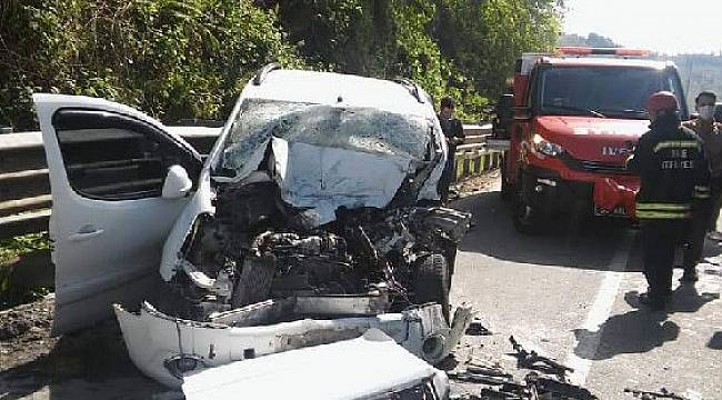 Rize'de Trafik Kazası 1'i Ağır 5 Yaralı