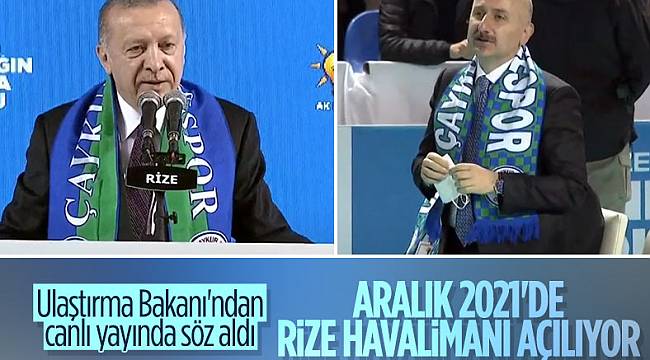 Cumhurbaşkanı Erdoğan: Aralık 2021'de Rize-Artvin Havalimanı tamamlanacak